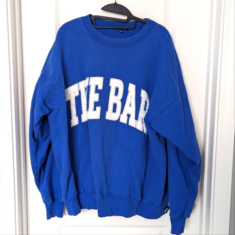 The Bar Bold Blue Crew Neck Sweater